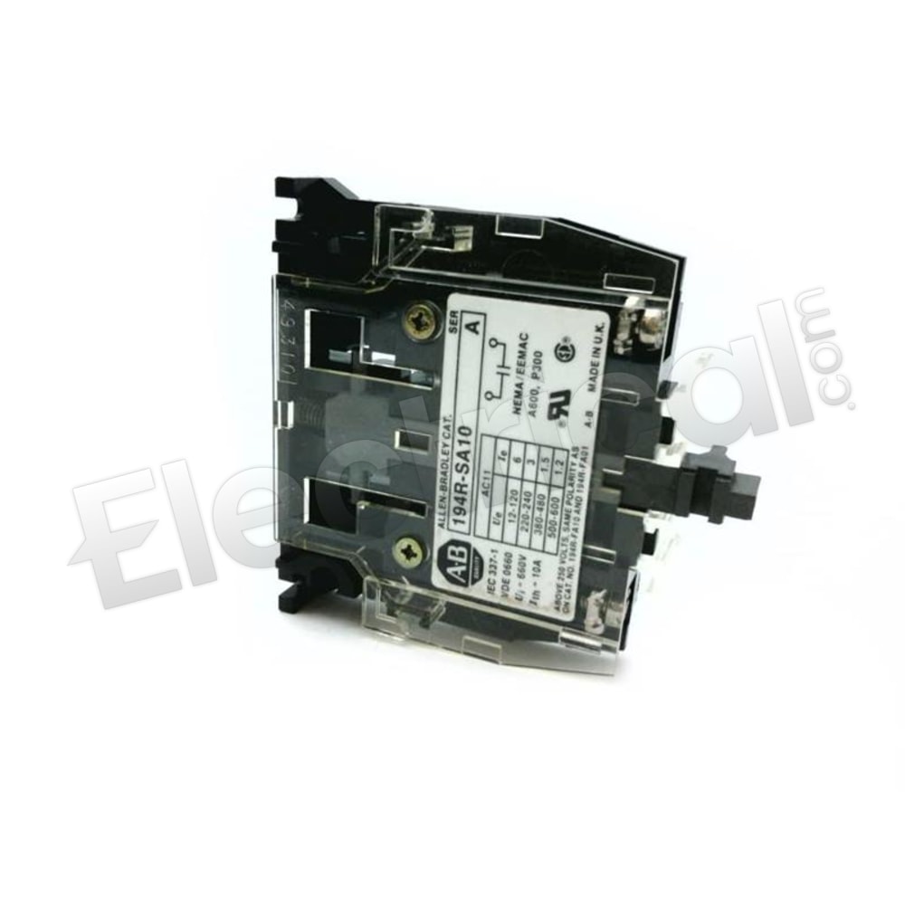 194R-SA10 Allen-Bradley Contactor And Motor Starter Auxiliary Motor Control