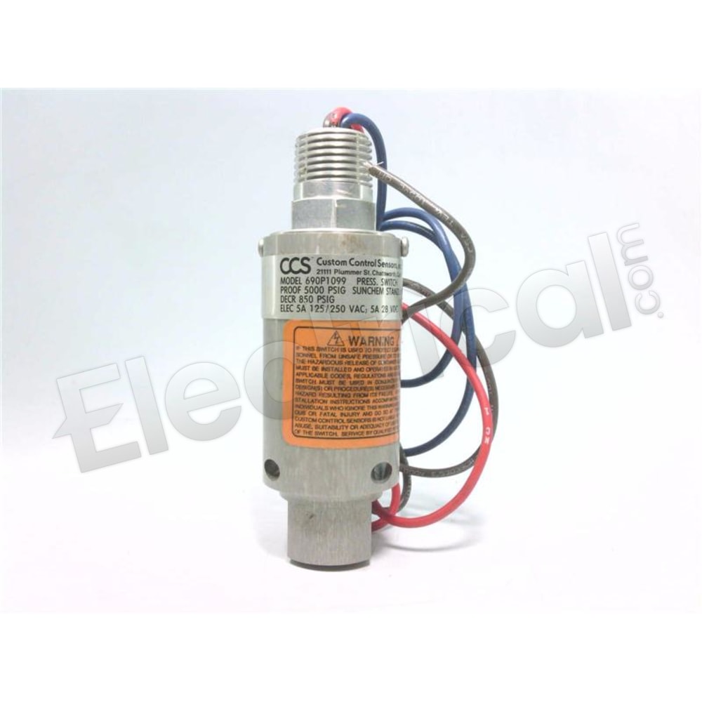Custom Control Sensors 690P1099 Pressure Control Automation