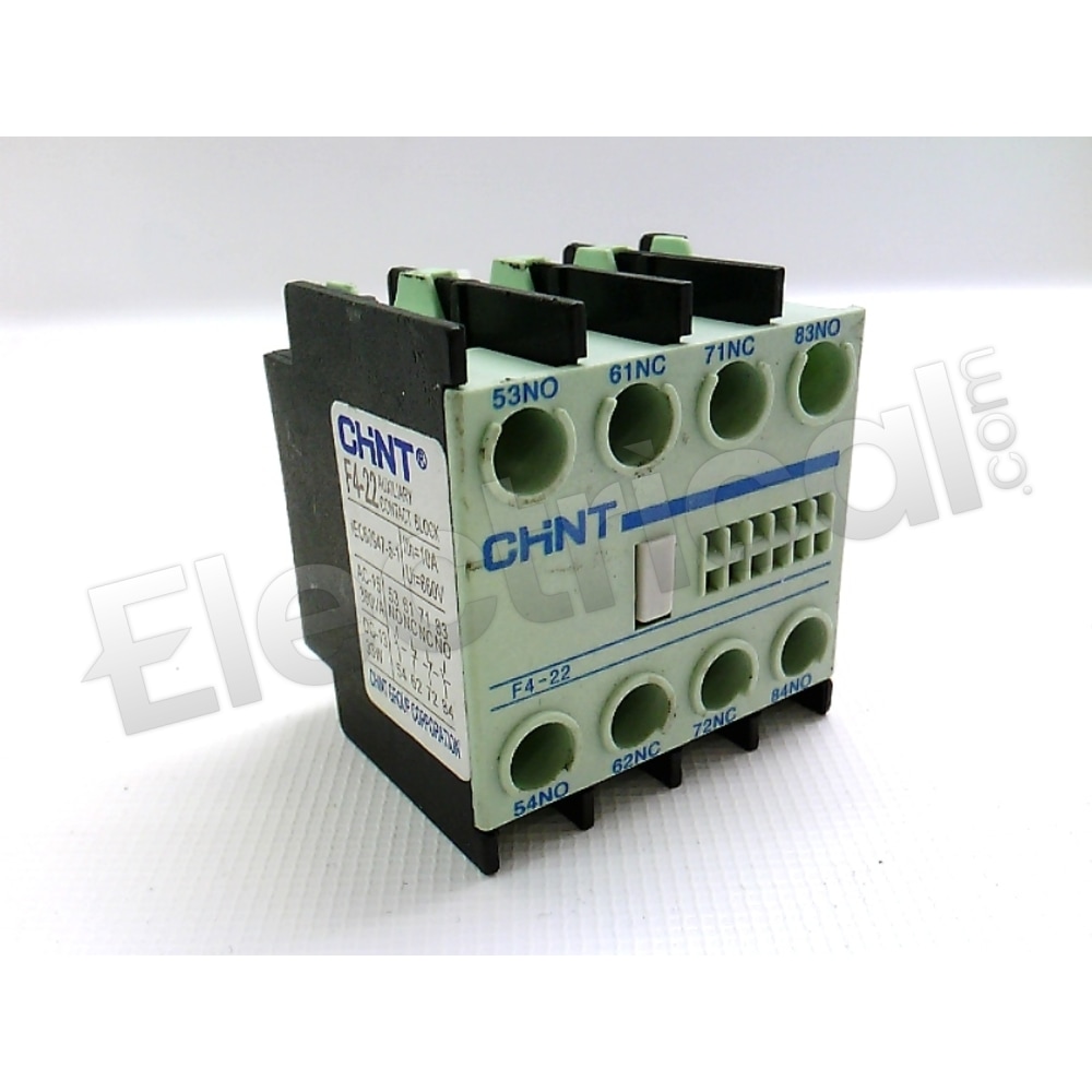 Chint F4-22 Contactor And Motor Starter Auxiliary Motor Control
