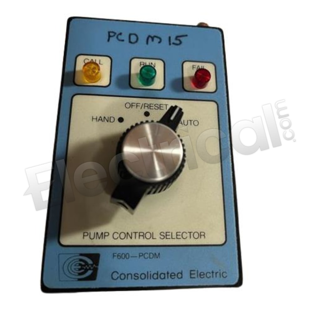 Pcdm F600-PCDM Consolidated Electric Pump Accessory Pump