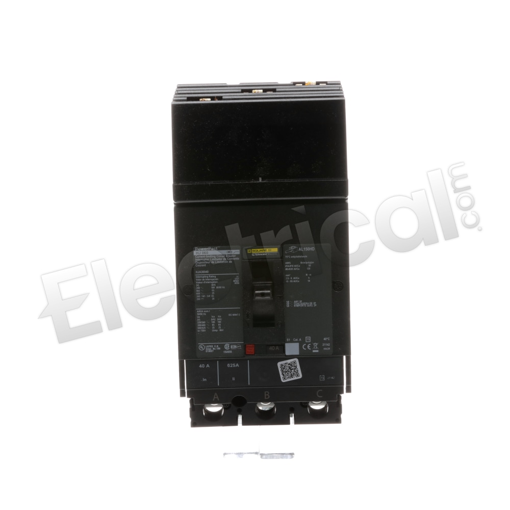 HJA36040 Square D 40A 3P PowerPact Molded Case Circuit Breaker