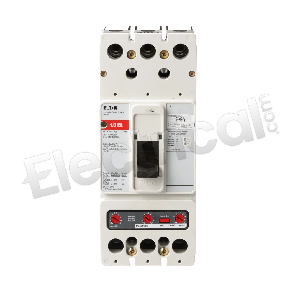 HJD3175 Eaton 175A 3P Molded Case Circuit Breaker