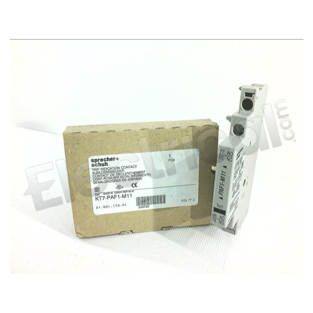 Blocco Contatti Ausiliari Sprecher & Schuh KT7-PA1-11 - Attacco Laterale 1NO+1NC