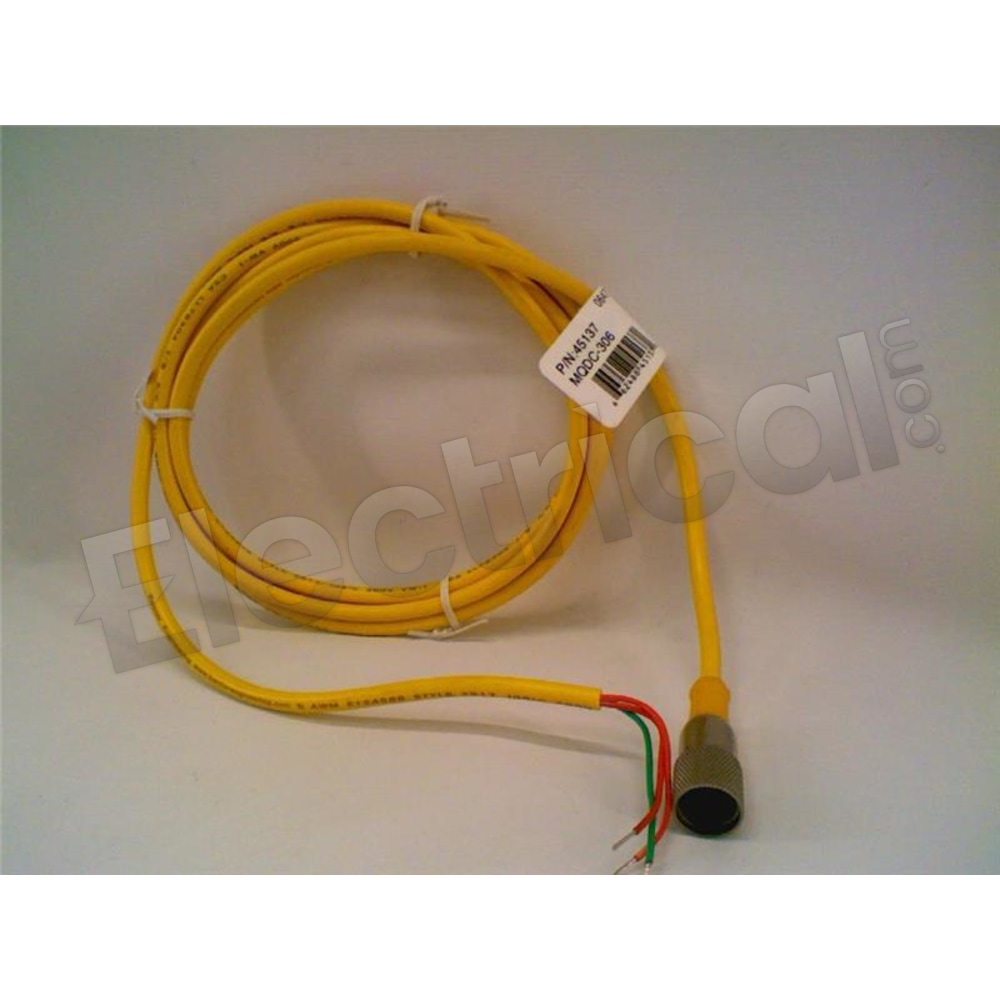 Banner Engineering MQDC-315 Single Ended Cordset, 1/2 In