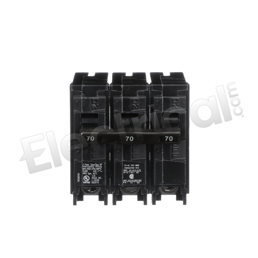 100 Amp 3 Phase Panel Siemens BQD370 3 Pole Circuit Breaker Siemens Bikenda  3 In 1