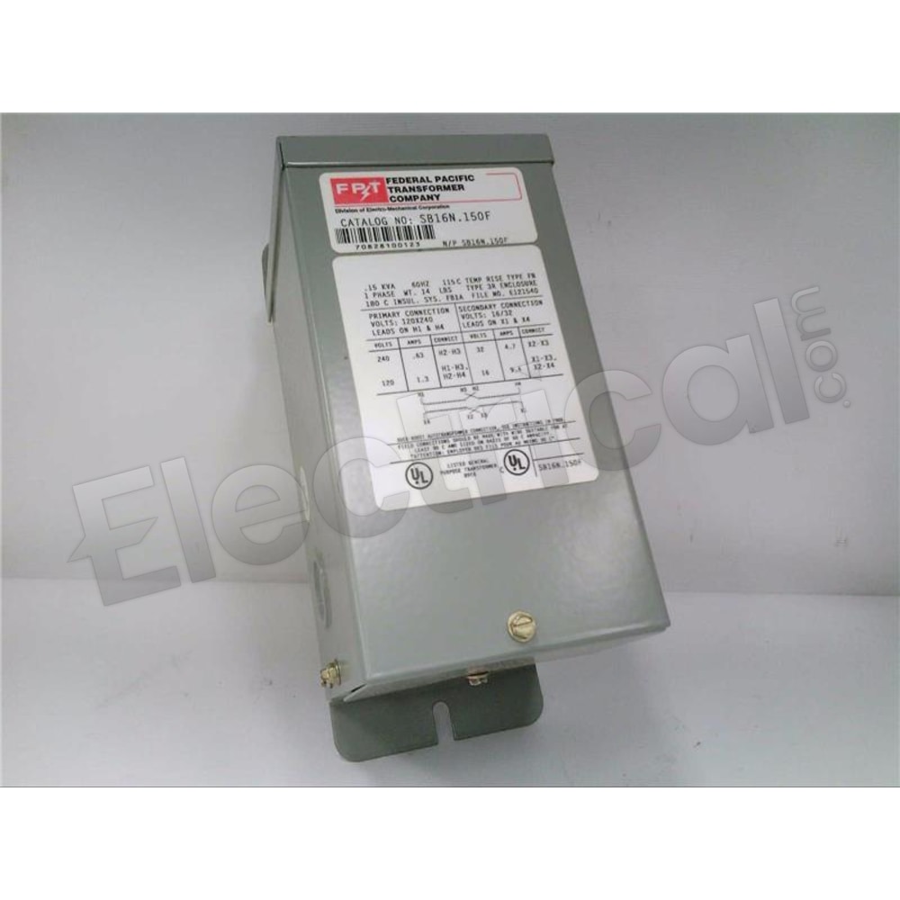 Federal Pacific Transformer SB16N.150F Dry Type Transformer